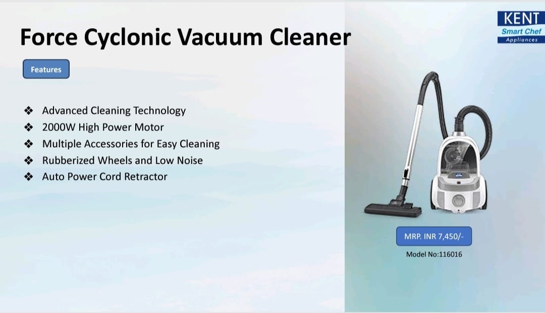 kent force cyclonic vacuum cleaner